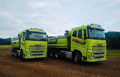 Nákladní auto Volvo FH13 sklápěcí vozidlo s vlekem