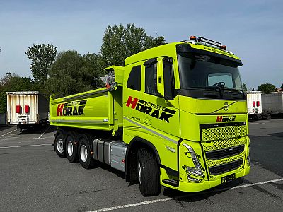 Nákladní auto Volvo FH13 sklápěcí vozidlo s vlekem