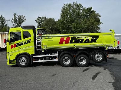 Nákladní auto Volvo FH13 sklápěcí vozidlo s vlekem