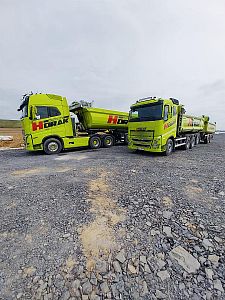 Nákladní auto Volvo FH13 sklápěcí vozidlo s vlekem