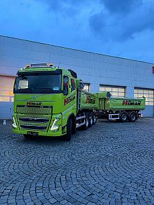 Nákladní auto Volvo FH13 sklápěcí vozidlo s vlekem