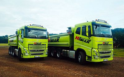 Nákladní auto Volvo FH13 sklápěcí vozidlo s vlekem