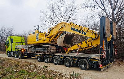 Podvalník Goldhofer pětinápravový