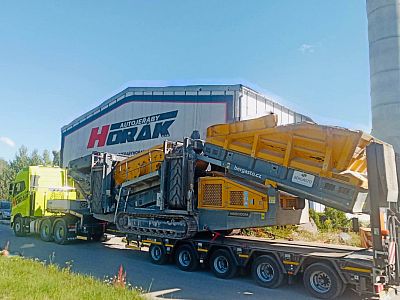 Přeprava stavebních strojů, zařízení a zemědělské techniky