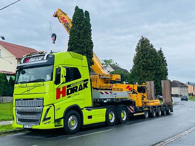 Přeprava stavebních strojů, zařízení a zemědělské techniky