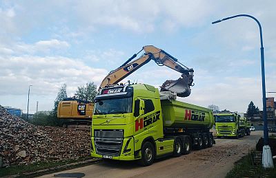 Přeprava stavebního materiálu