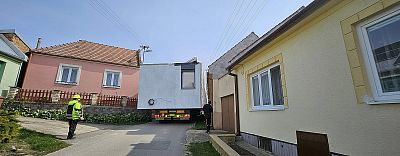 Transport modulových domů a mobilheimů