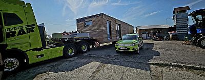 Transport modulových domů a mobilheimů